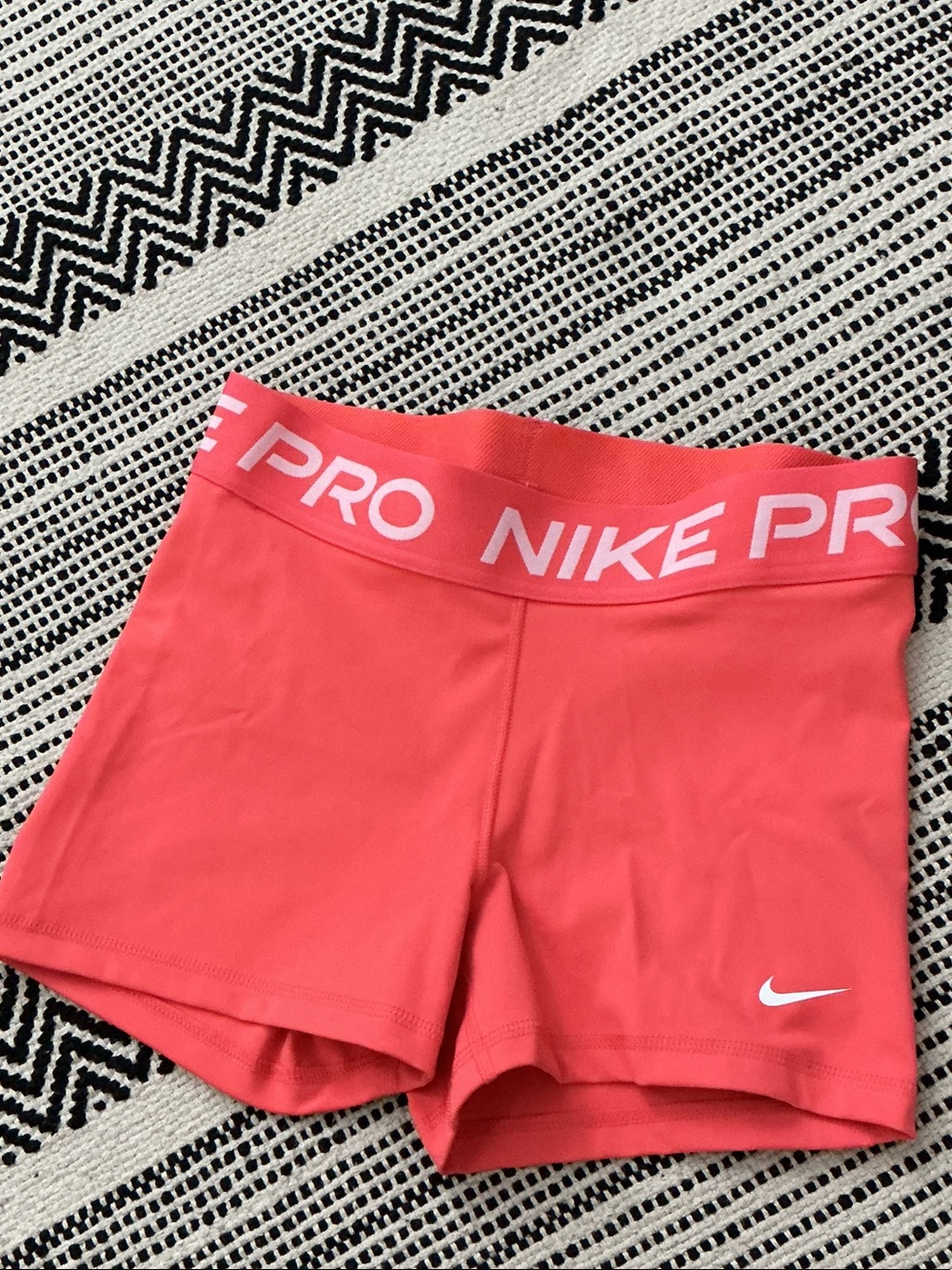 Nike Pro Women’s Coral-Red Bike Shorts